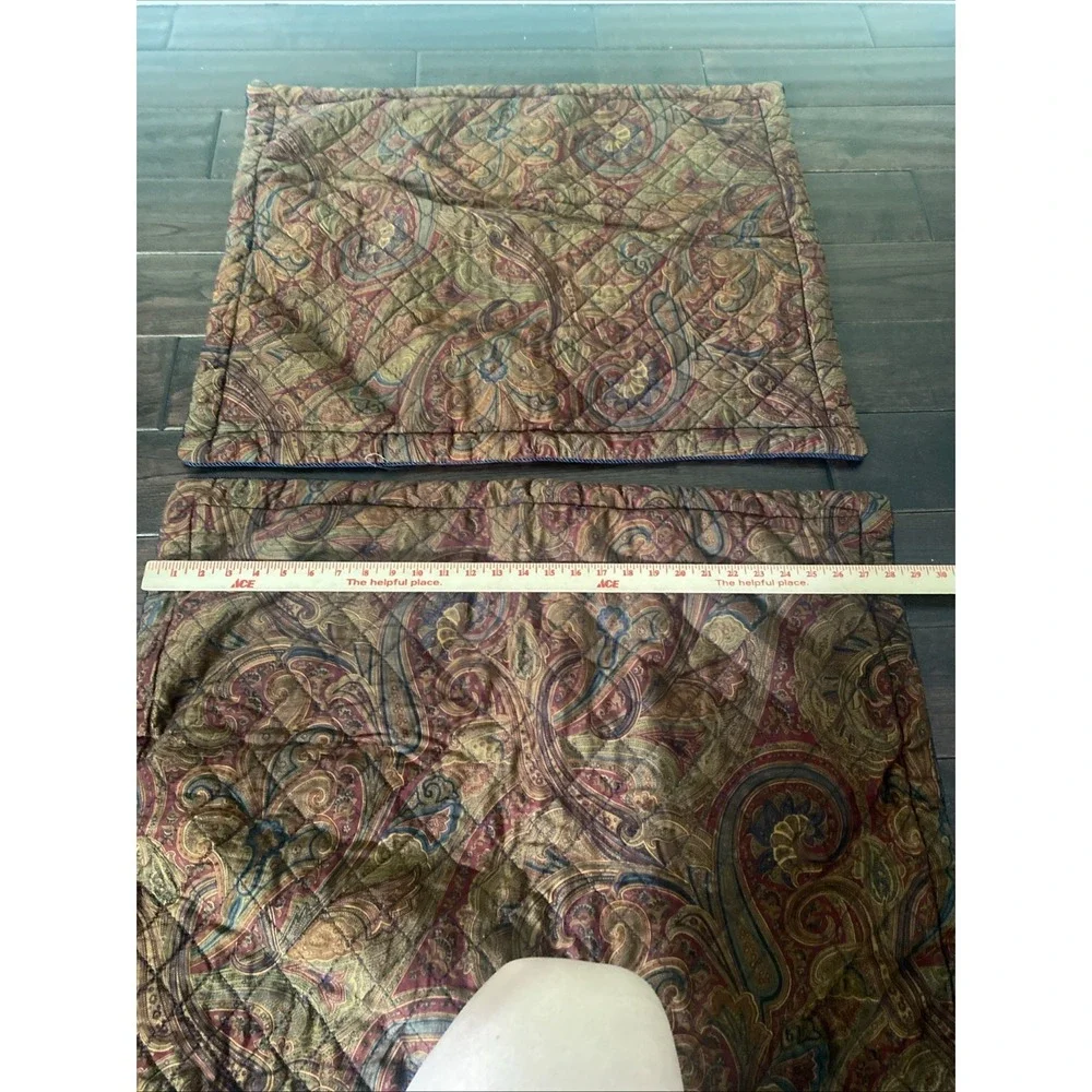 American Living LICHFIELD Ralph Lauren Standard Shams Quilted Paisley
